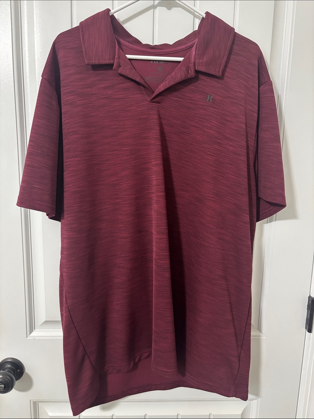 Hurley Men’s Burgundy Heather Polo